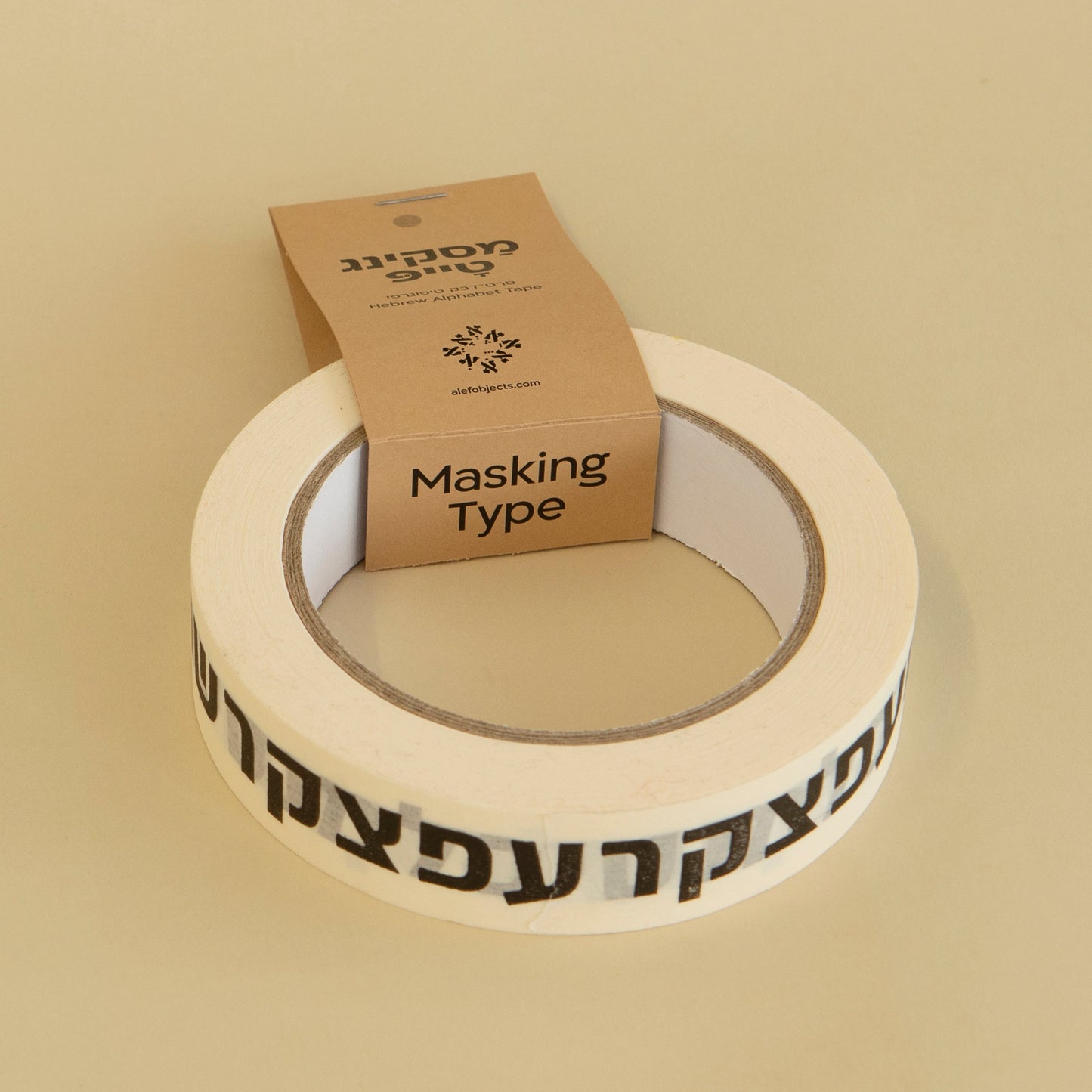 Masking Type: Hebrew Alphabet Adhesive Tape