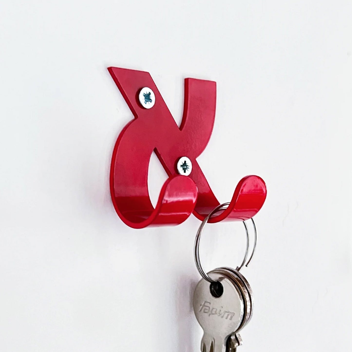 Alef Key Hook: Metal Double Design