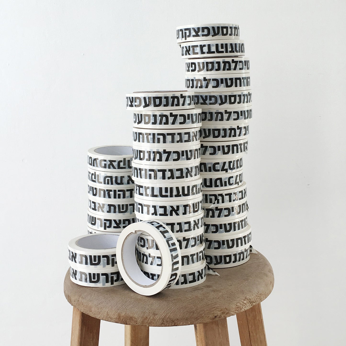 Masking Type: Hebrew Alphabet Adhesive Tape