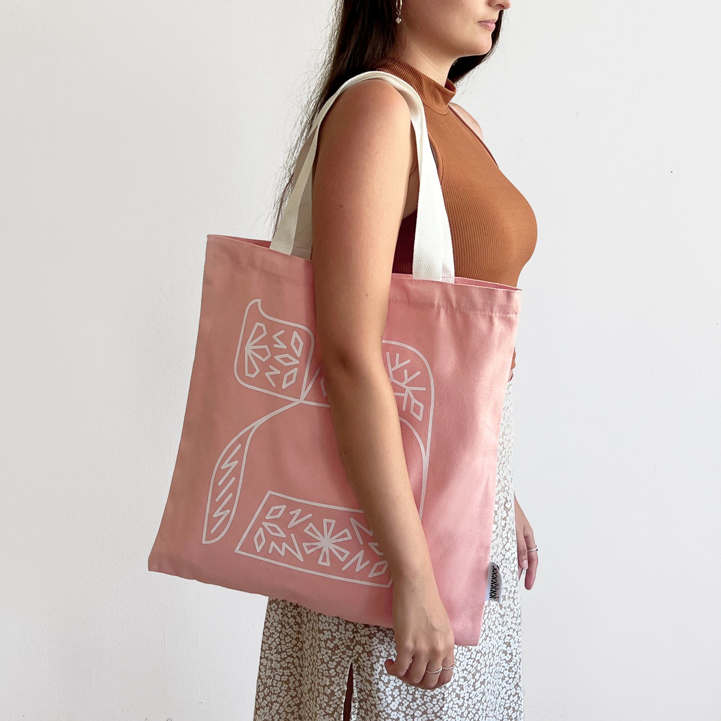 Pink 'Mem' Tote Bag