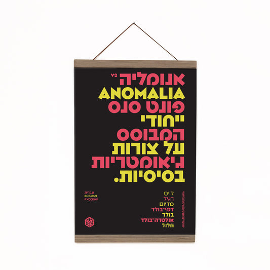 ANOMALIA Typographic Poster