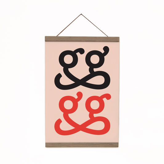 gg Typographic Poster