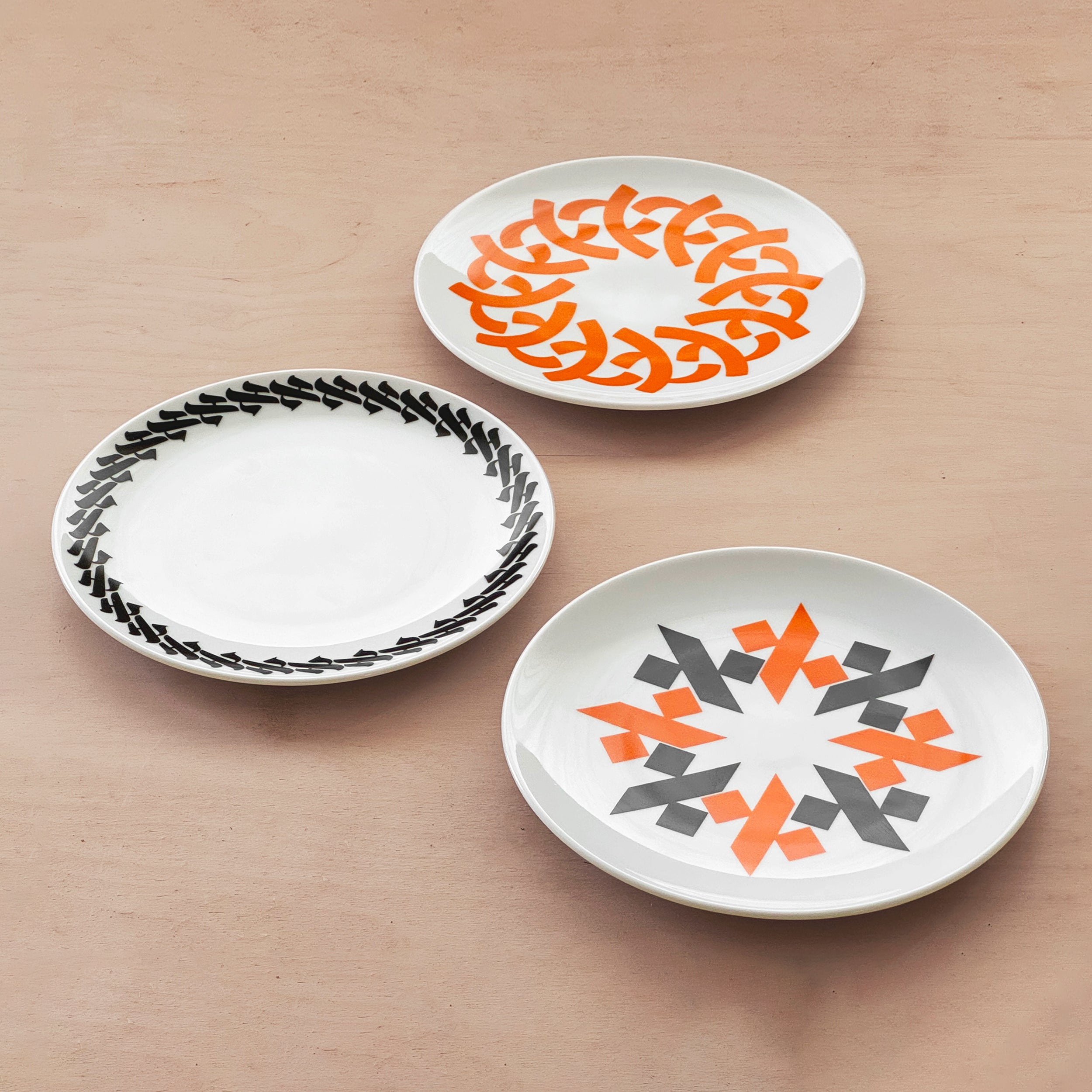 Alef Trio Serving Plates: Special Edition
