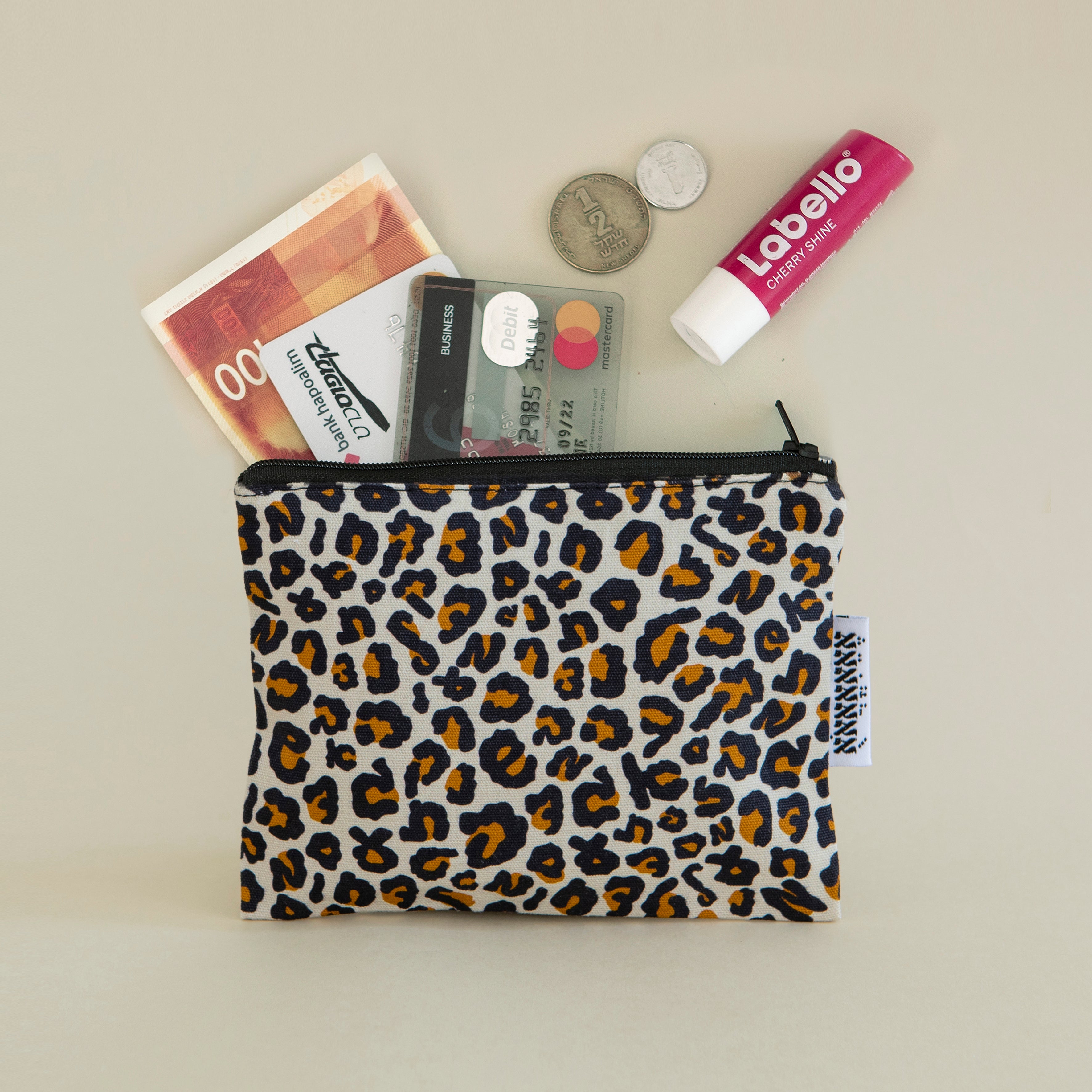 Spotted Hebrew Letter Purse