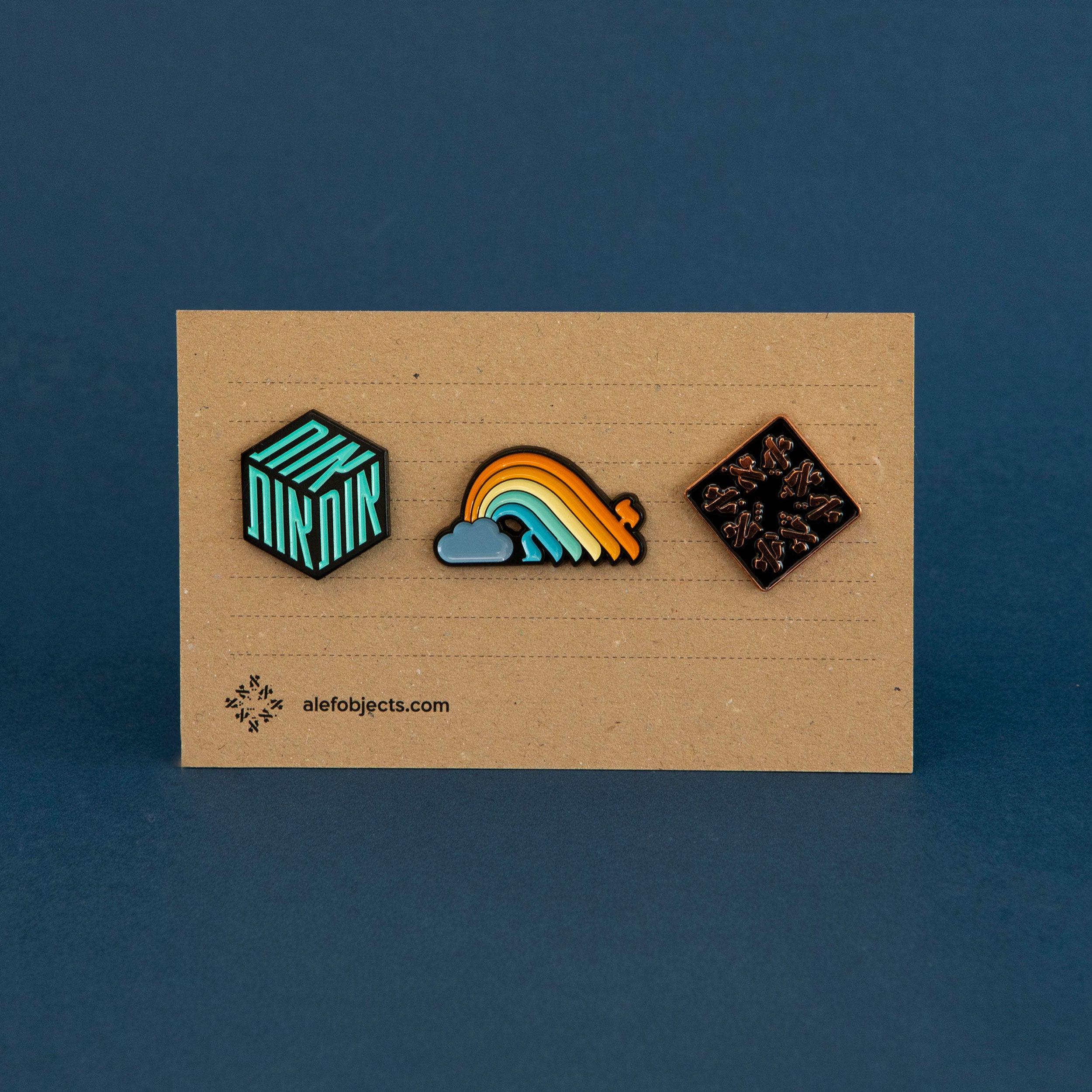Typeface Treasures: Trio of Enamel Pins – Set #5