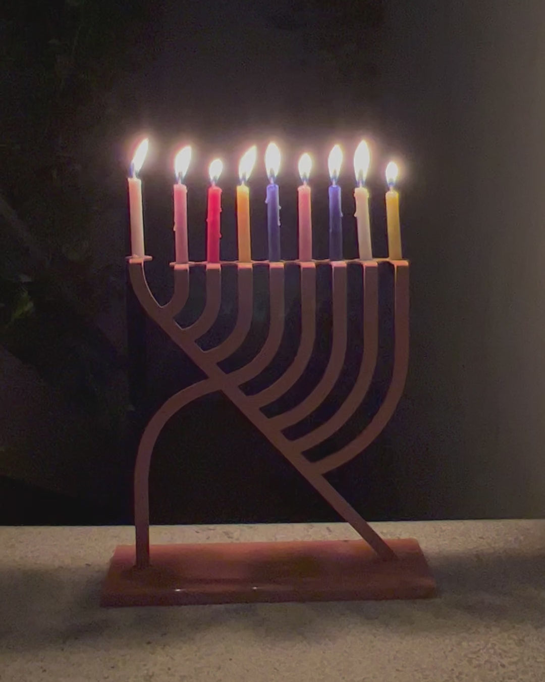 Terracotta Alef Menorah