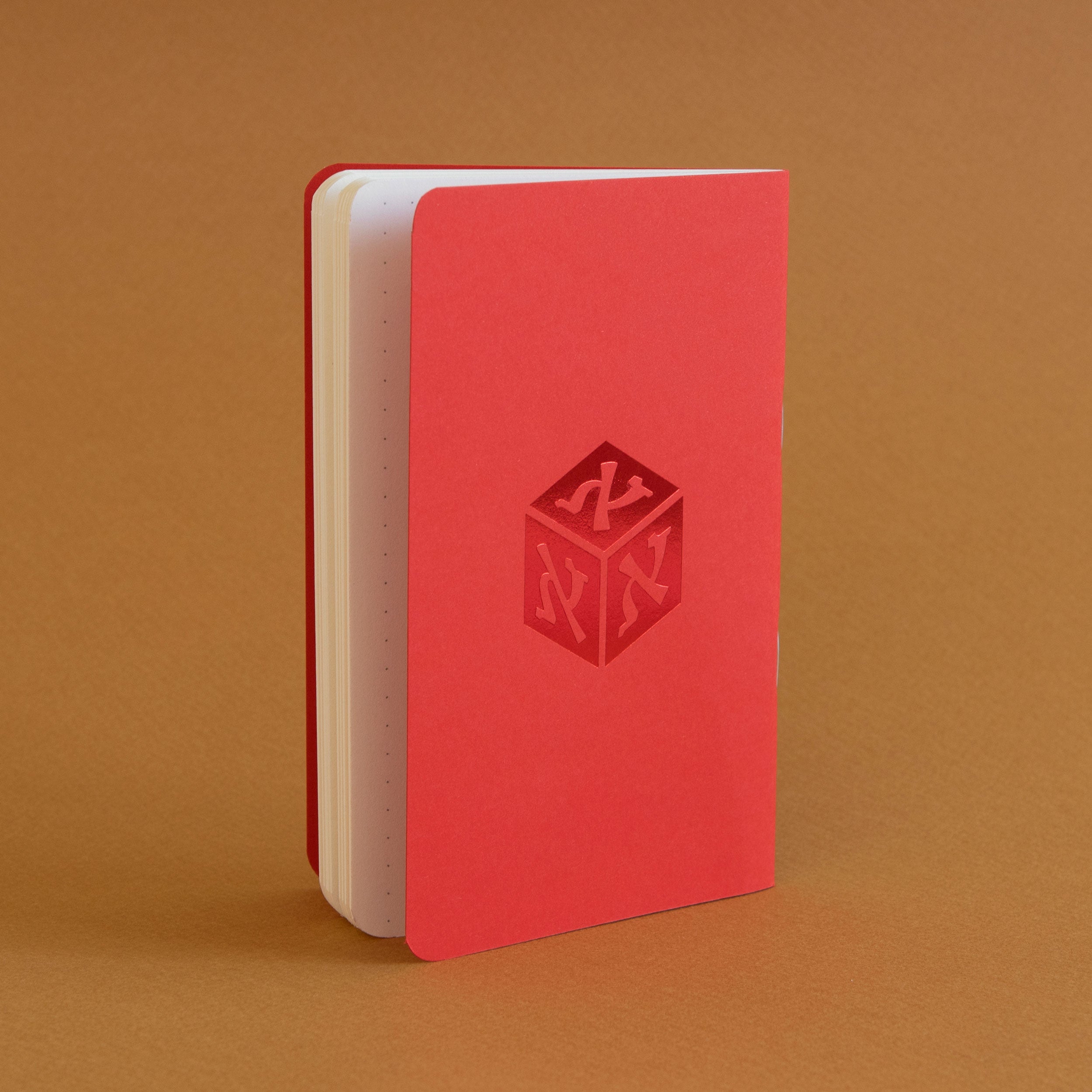 Red Foil Alef Trio Notebook: Symbolic Simplicity