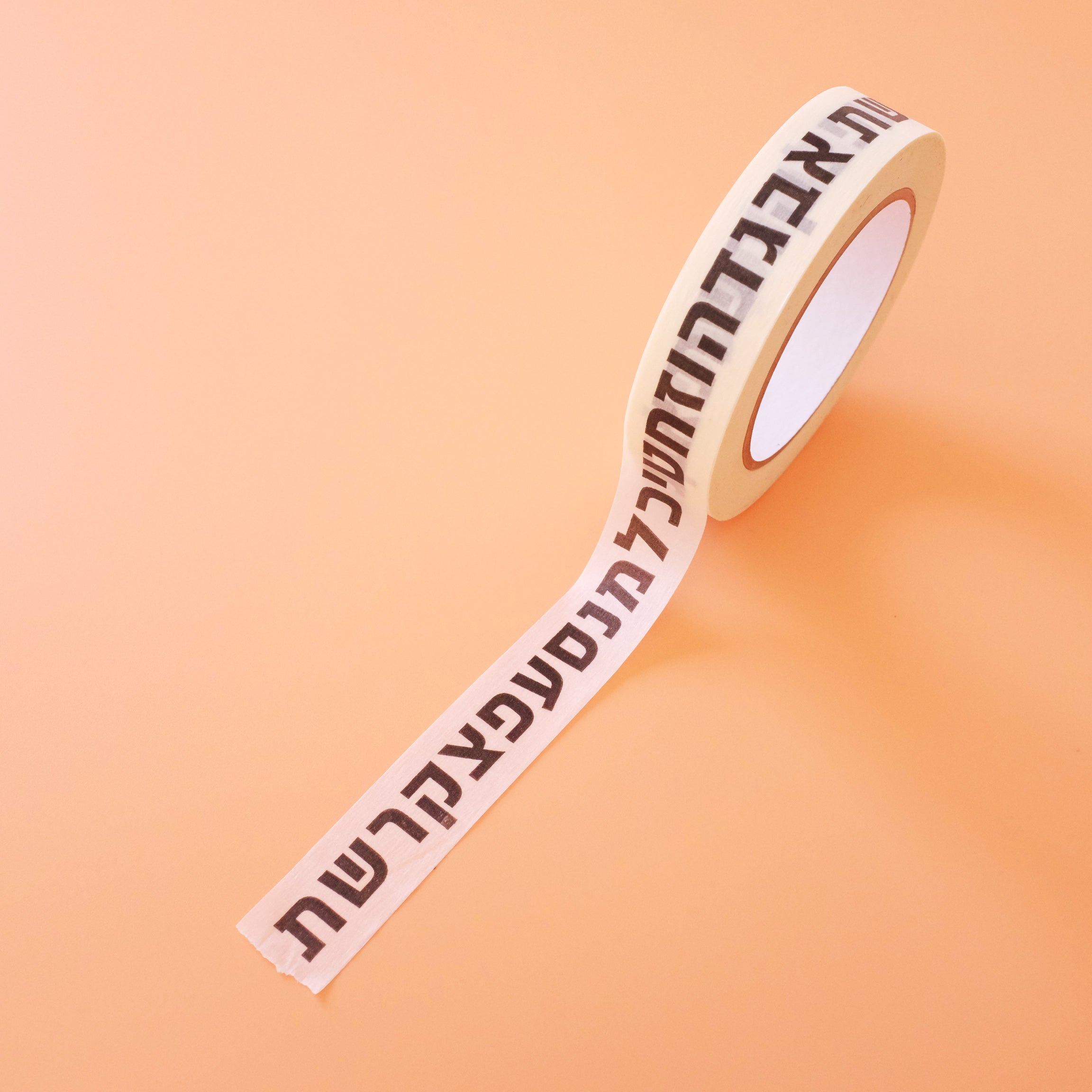 Masking Type: Hebrew Alphabet Adhesive Tape